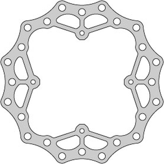 BRAKE DISC REAR HONDA CRF 450, CRF 250 04-21, CRF 250 X 04-17, CR 125 02-07, WAVE ULTRA LIGHT (240X121X4MM) (4X6.5MM) (NG654X)