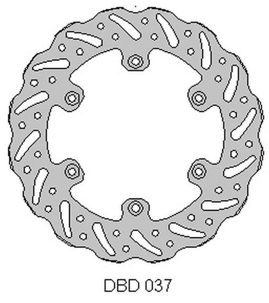 BRAKE DISC REAR KTM 2T/4T 91-21, HUSABERG, HUSQVARNA, GAS-GAS 21, WAVE (220X110X4MM) (6X6.5MM) (NG129,NG141)