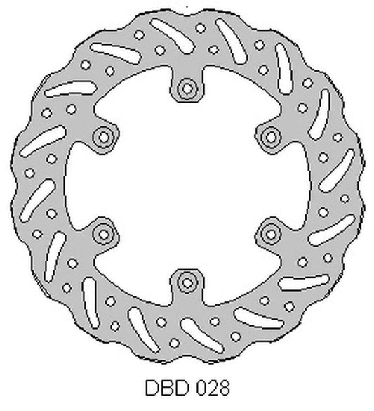 BRAKE DISC REAR YAMAHA WRF/YZF 02-21, YZ/YZF 250 02-21, WR 250 02-07, WRF 250 02-21, YZ 125 02-21, WAVE (245X115X4MM) (6X6.5MM) (NG789X)