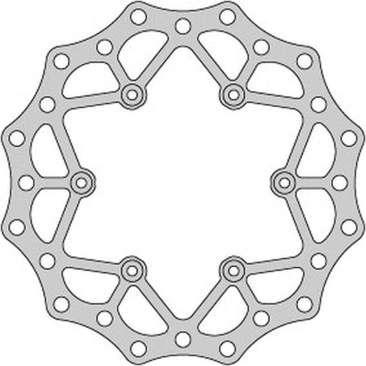 BRAKE DISC REAR YAMAHA WRF/YZF 02-21, YZ/YZF 250 02-21, WR 250 02-07, WRF 250 02-21, YZ 125 02-21, WAVE ULTRA LIGHT (245X115X4MM) (6X6.5MM) (NG789X)