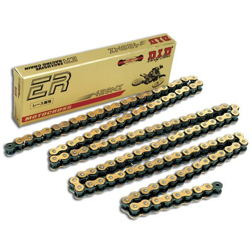 DRIVE CHAIN 428NZGB-132 (132 LINKS) GOLD NON O-RING (OPEN + CLIP)