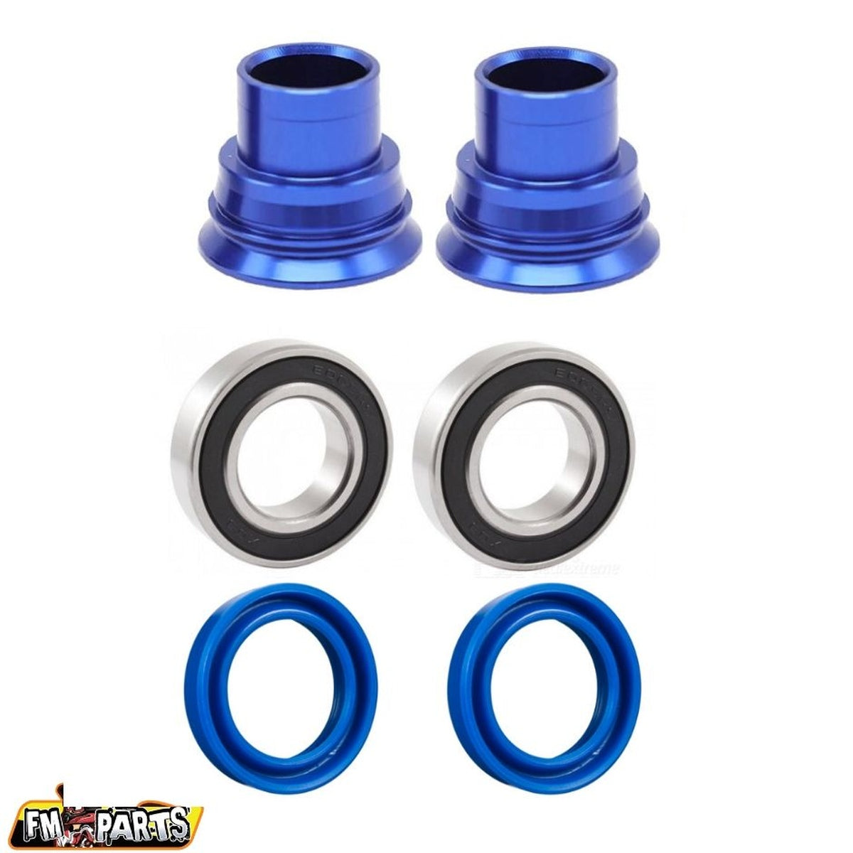 REAR WHEEL BEARINGS WITH SEALS + SPACERS GAS GAS / HUSQVARNA / KTM 03-23 (AXLE 20MM) BLUE