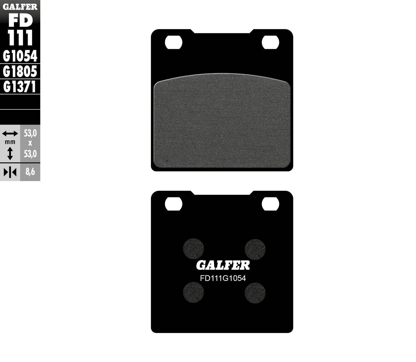 BRAKE PADS KH063 / KH161 SEMI-METALLIC