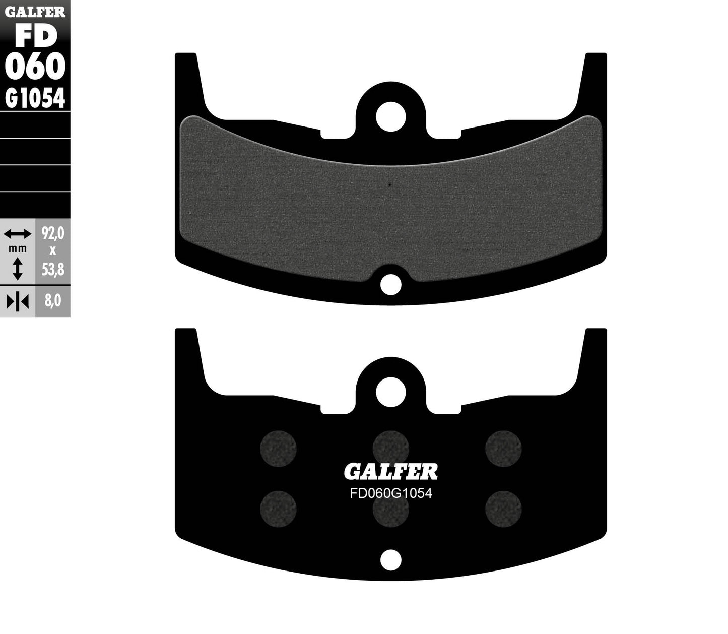 BRAKE PADS KH080 SEMI-METALLIC