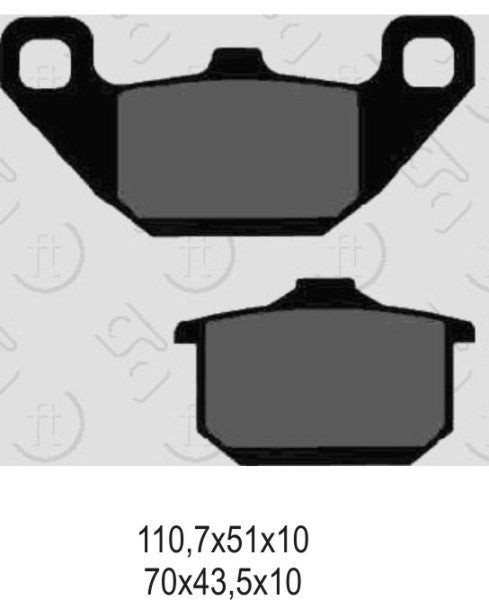 BRAKE PADS KH085 SINTERED METALLIC (GOLD)