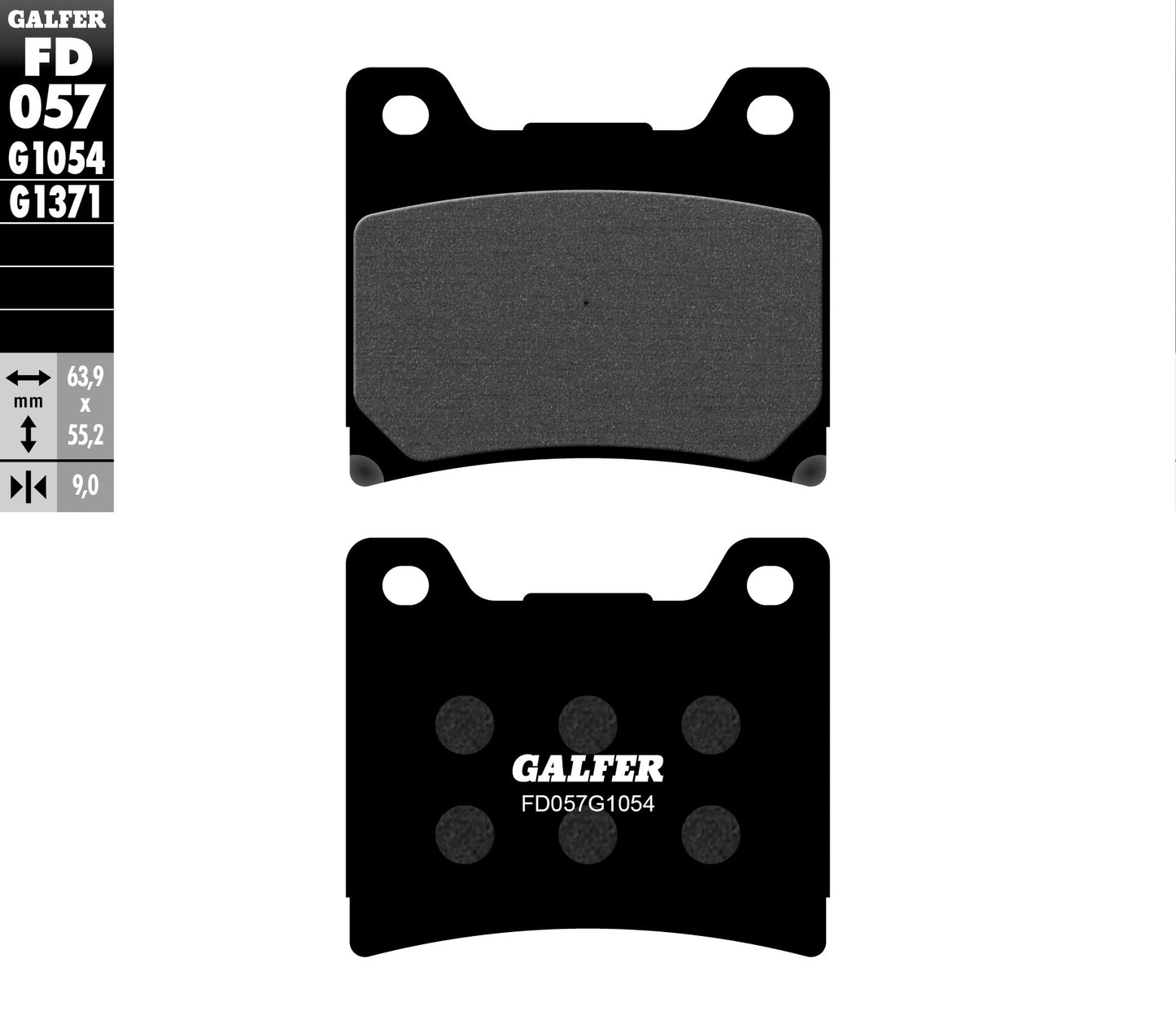 BRAKE PADS KH088 SEMI-METALLIC