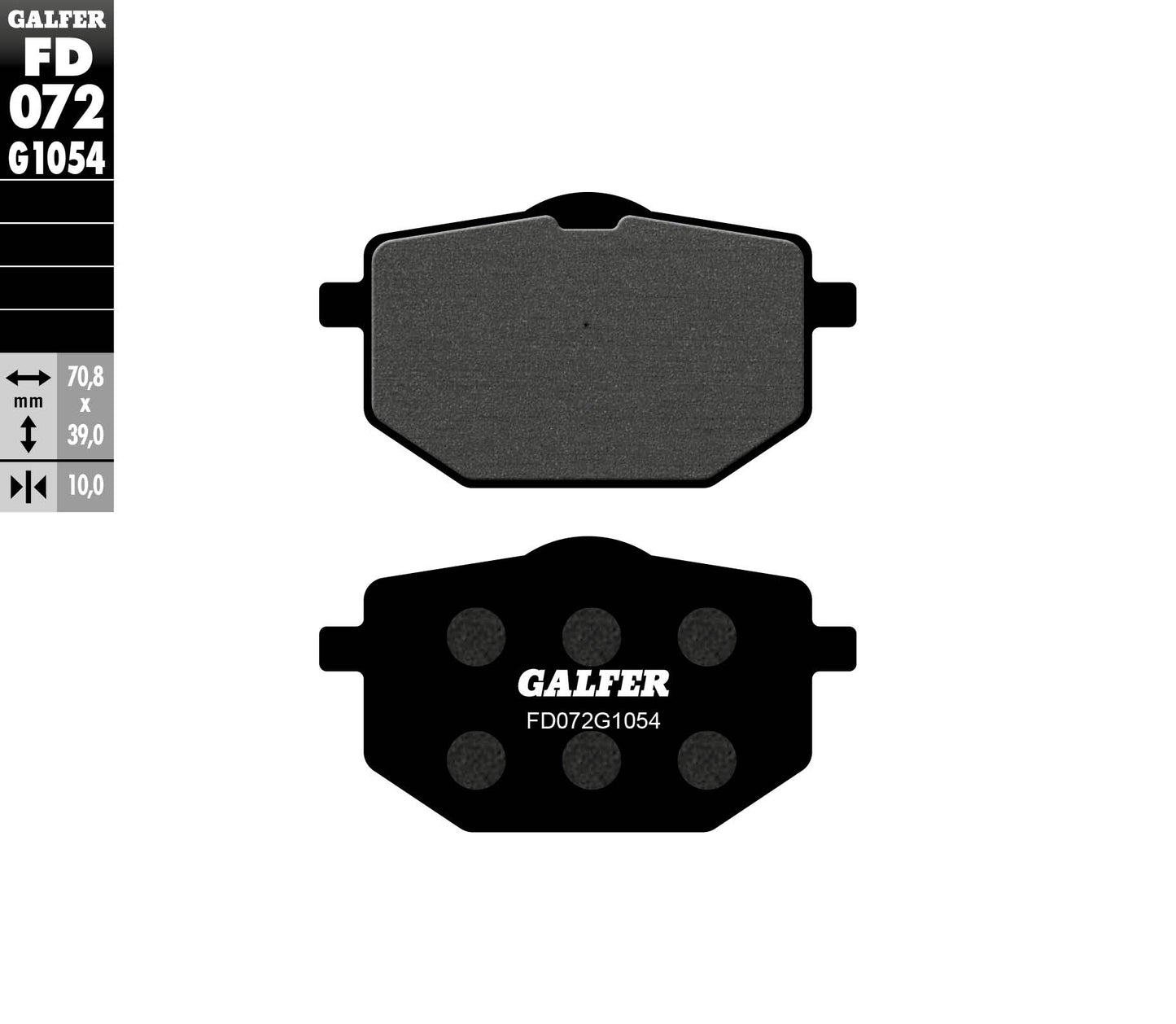 BRAKE PADS KH118 SEMI-METALLIC YAMAHA XT600 87 XT 600Z TENERE 85-90