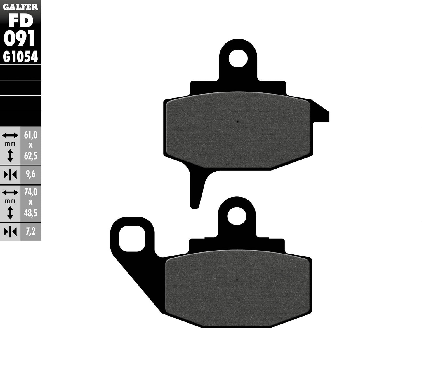 BRAKE PADS KH130 SEMI-METALLIC