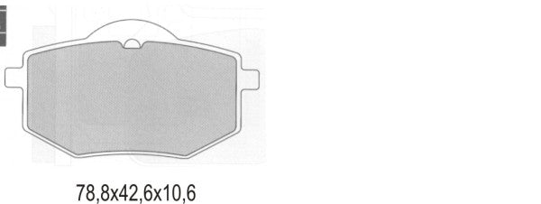 BRAKE PADS KH136 SEMI-METALLIC