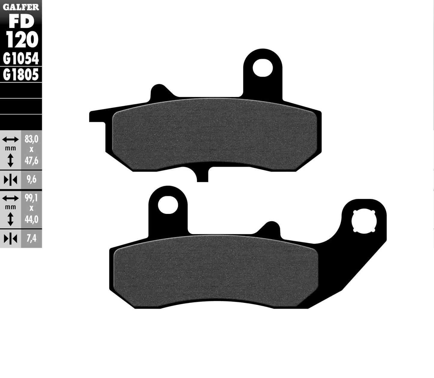 BRAKE PADS KH157 SEMI-METALLIC