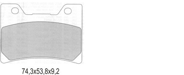 BRAKE PADS KH160 SEMI-METALLIC