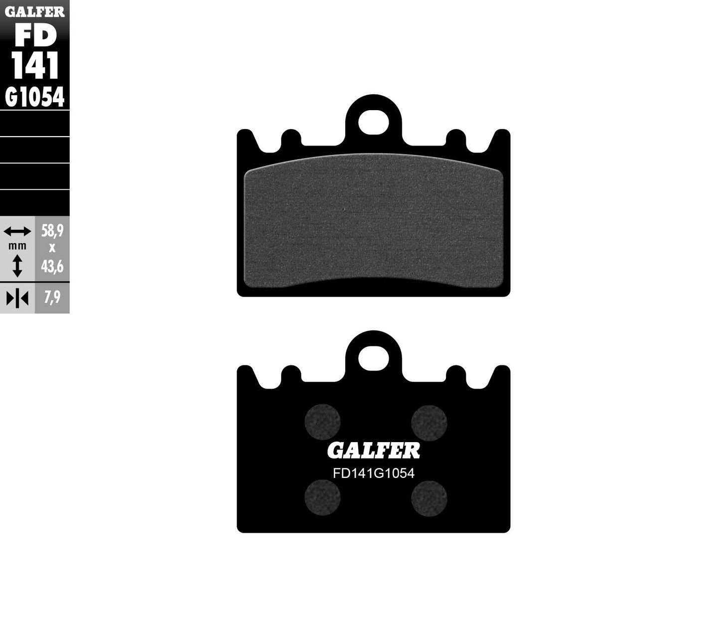 BRAKE PADS KH180 SEMI-METALLIC