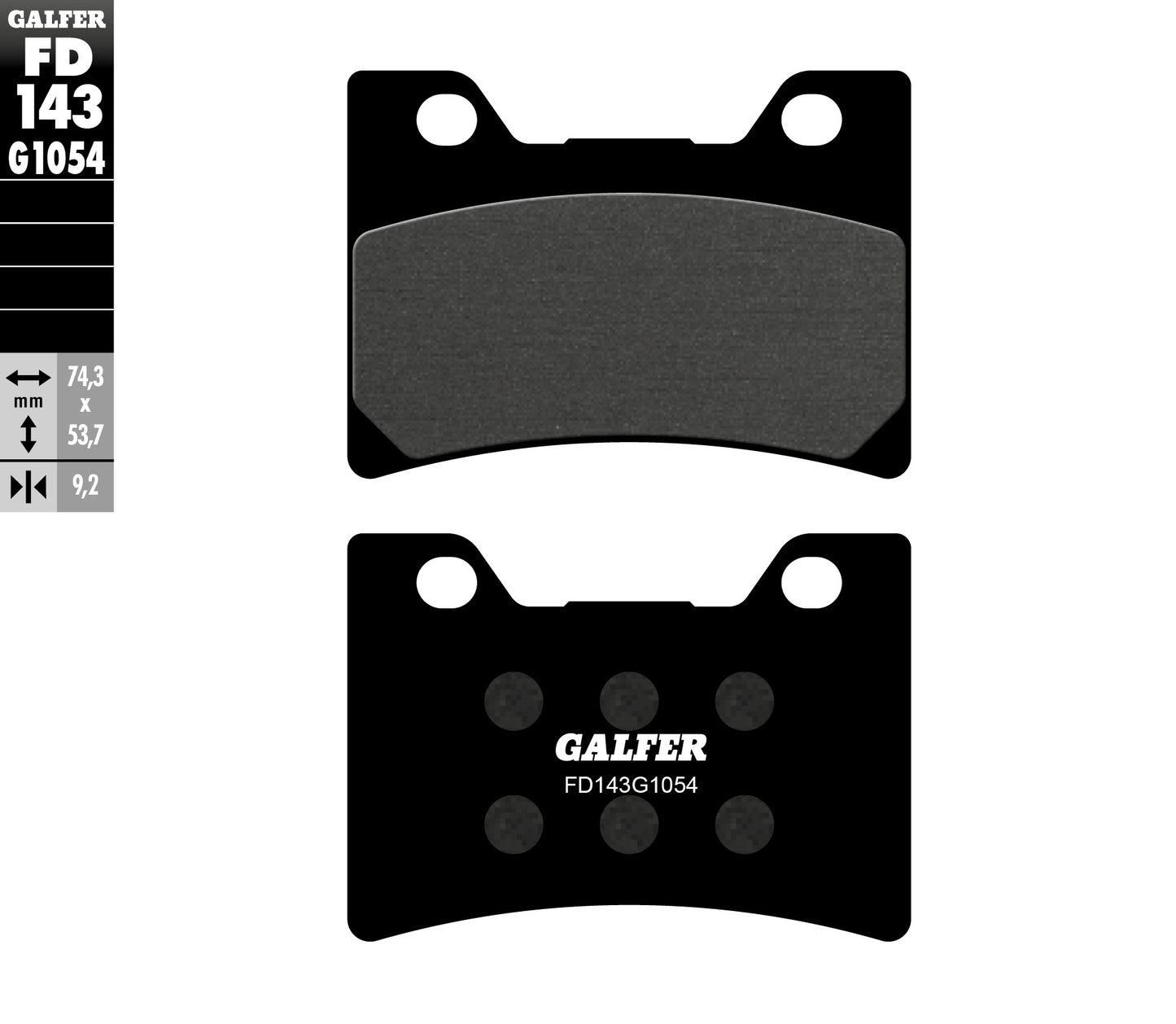 BRAKE PADS KH182 SEMI-METALLIC