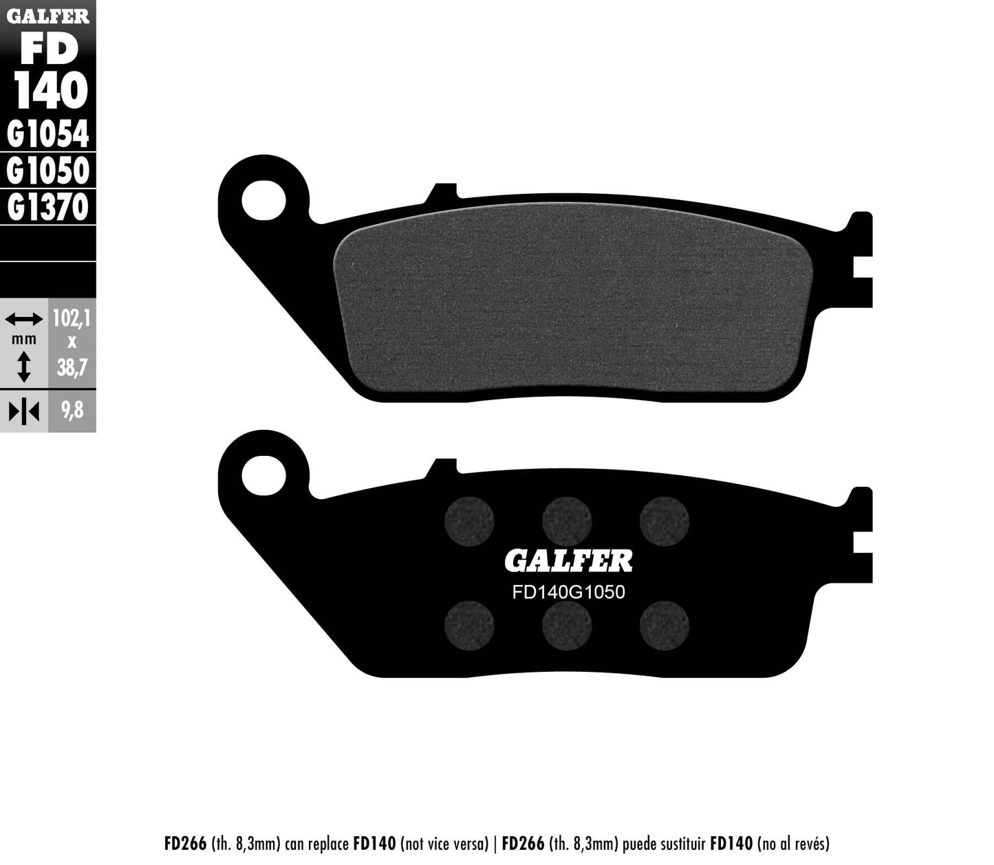 BRAKE PADS KH196 SEMI-METALLIC