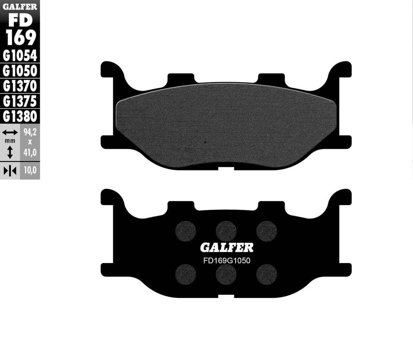 BRAKE PADS KH199 SEMI-METALLIC SCOOTER
