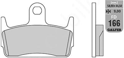 BRAKE PADS KH234 SEMI-METALLIC