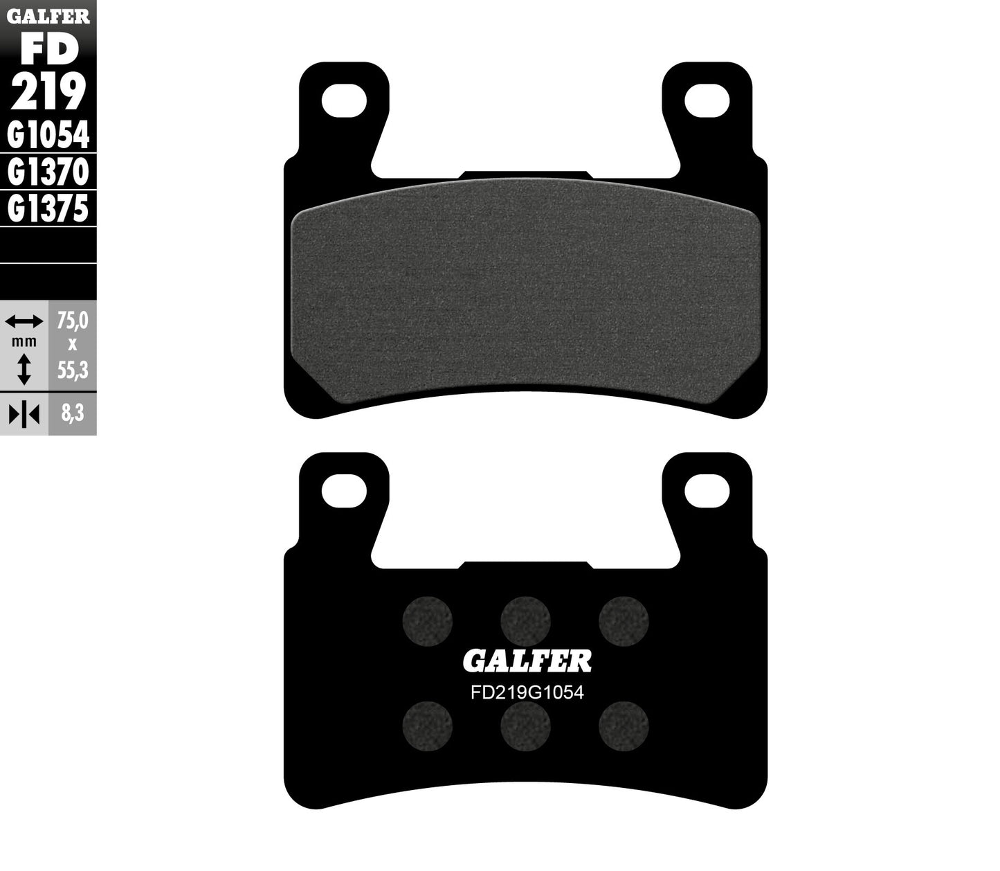BRAKE PADS KH265 / KH296 SEMI-METALLIC