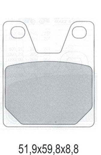 BRAKE PADS KH267 SEMI-METALLIC