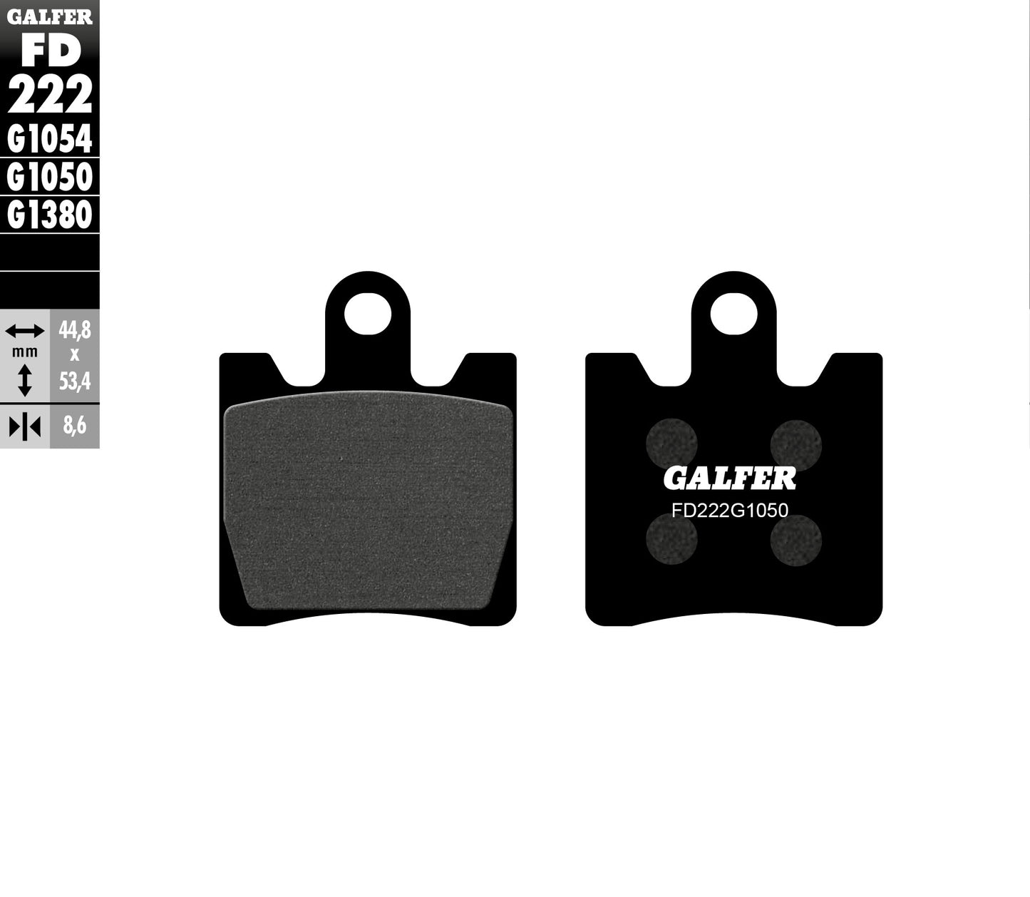 BRAKE PADS KH283 SEMI-METALLIC SUZUKI AN 250/400