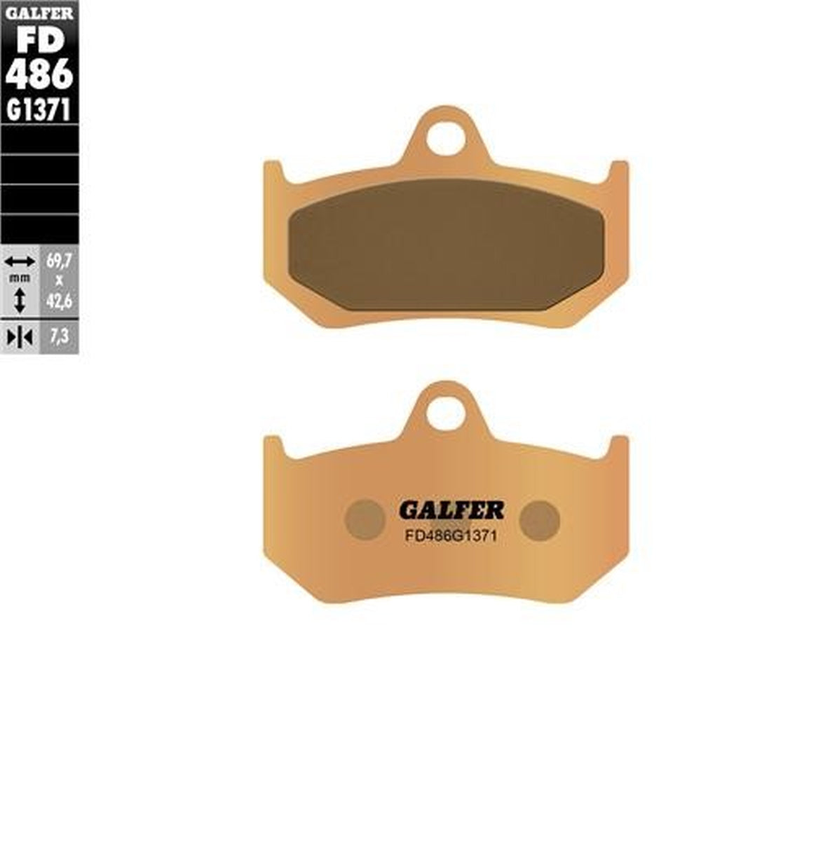 BRAKE PADS KH320 SINTERED METALLIC (GOLD) STREET