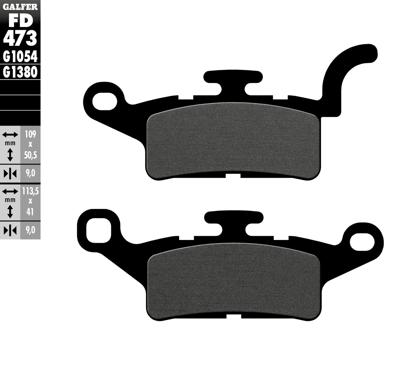 BRAKE PADS KH492 SEMI-METALLIC