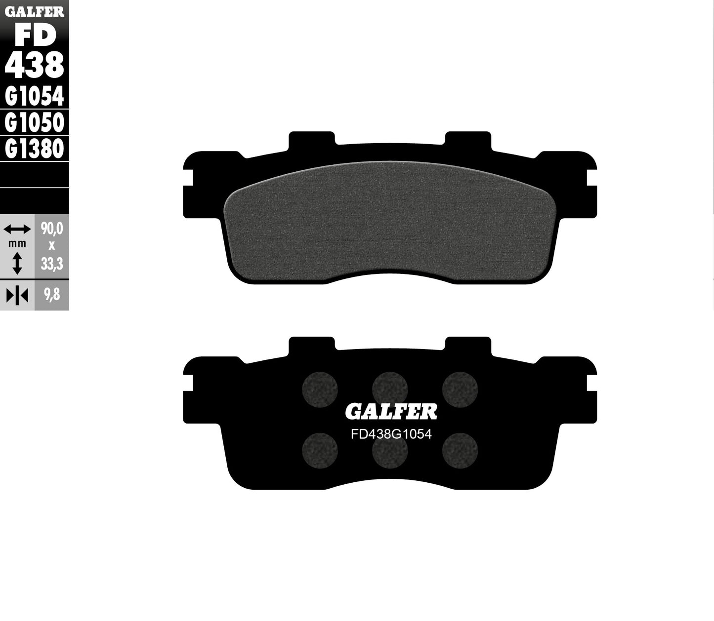 BRAKE PADS KH498 SEMI-METALLIC