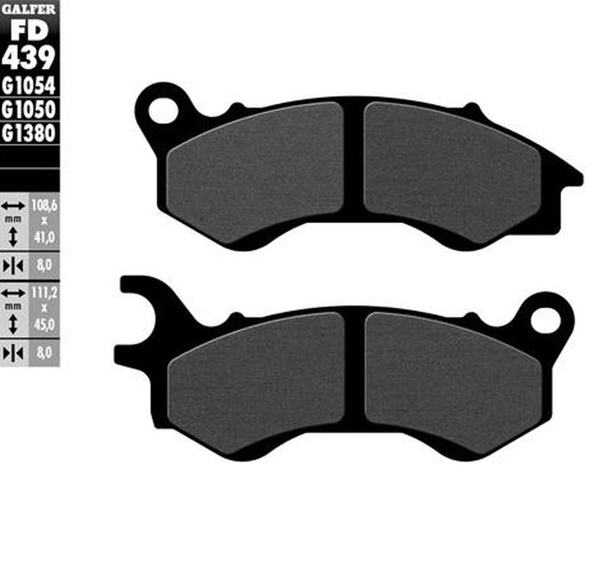 BRAKE PADS KH603 SEMI-METALLIC SCOOTER