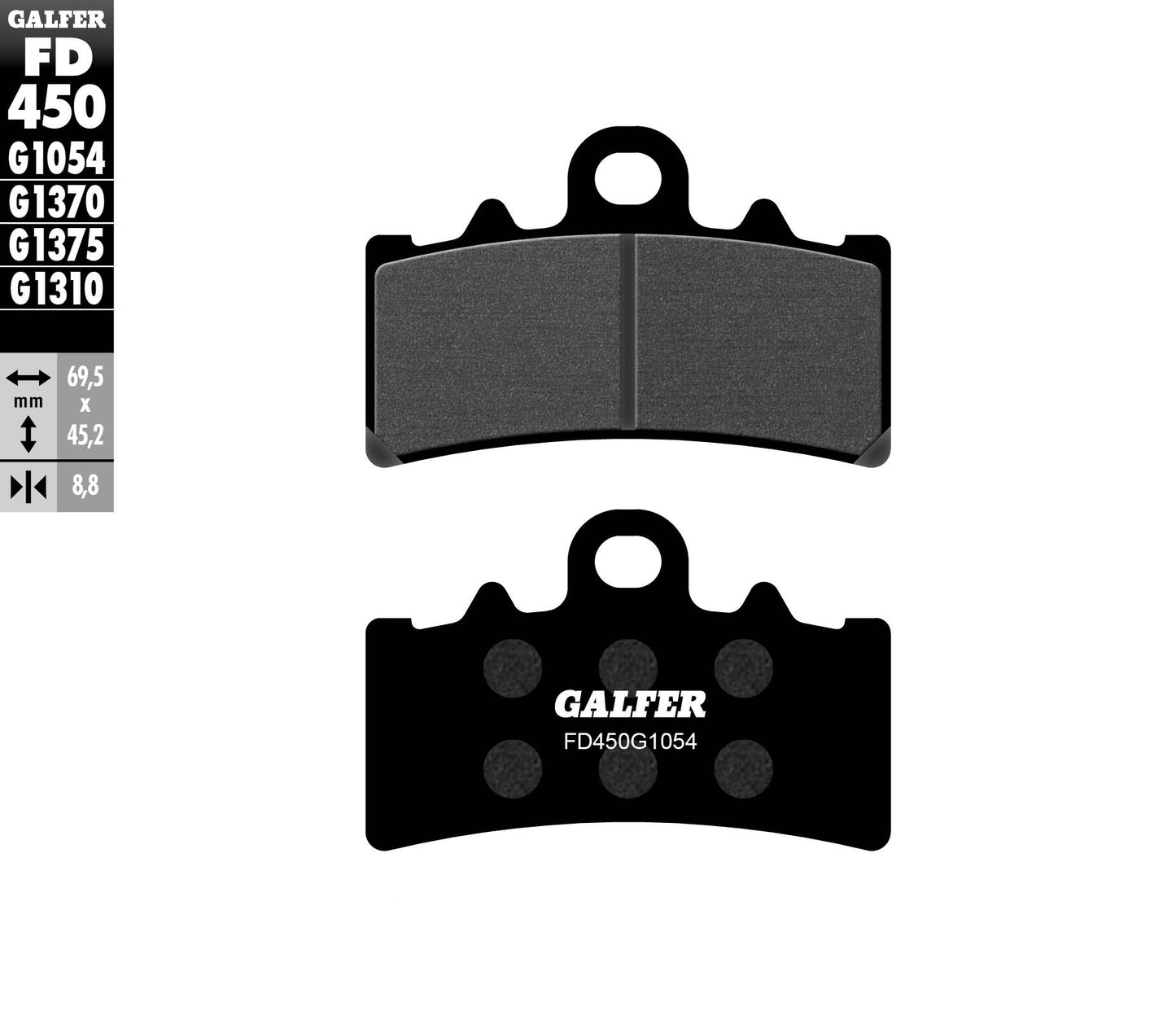 BRAKE PADS KH606 SEMI-METALLIC