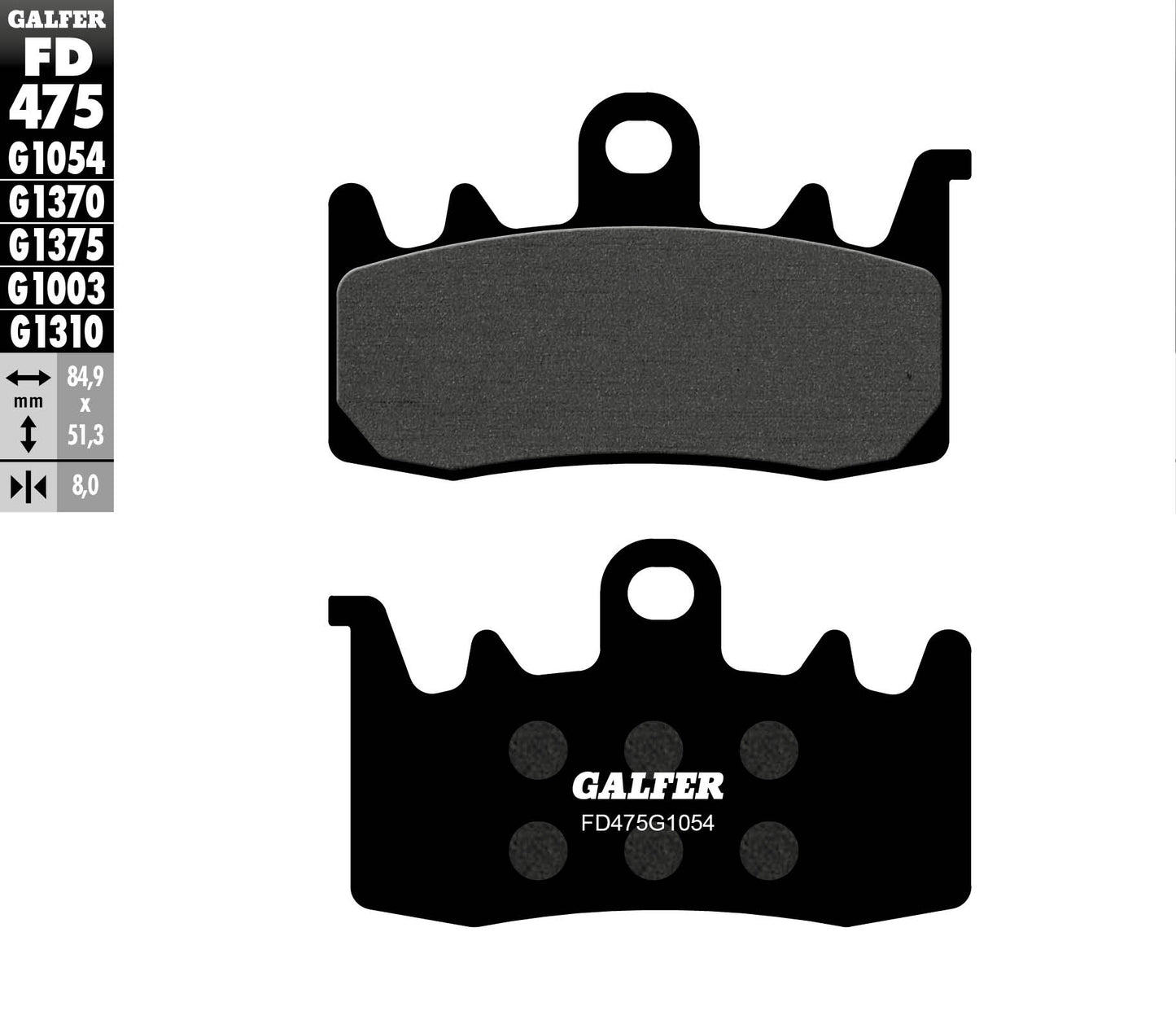 BRAKE PADS KH630 SEMI-METALLIC