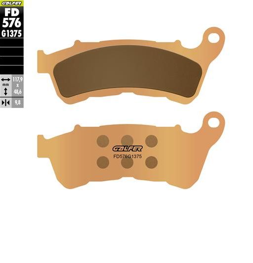 BRAKE PADS SINTERED METALLIC (GOLD) STREET FRONT HARLEY DAVIDSON XL883 SUPERLOW 08-14