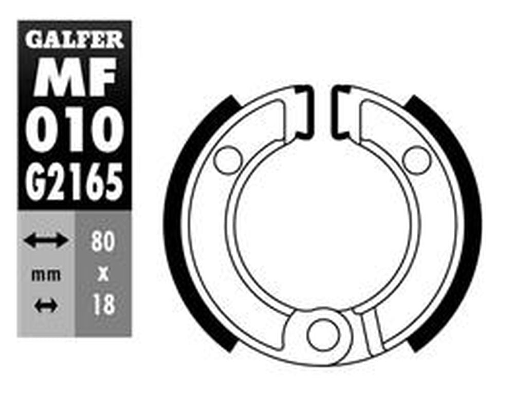 BRAKE SHOES FRONT HONDA CRF50 04- NE50 VISION 85- PEUGEOT ST50 81- STL2 50 80-