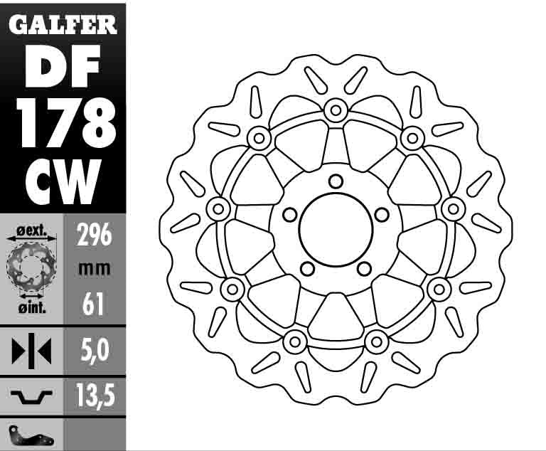 BRAKE DISC KAWASAKI ZX6R 98-99