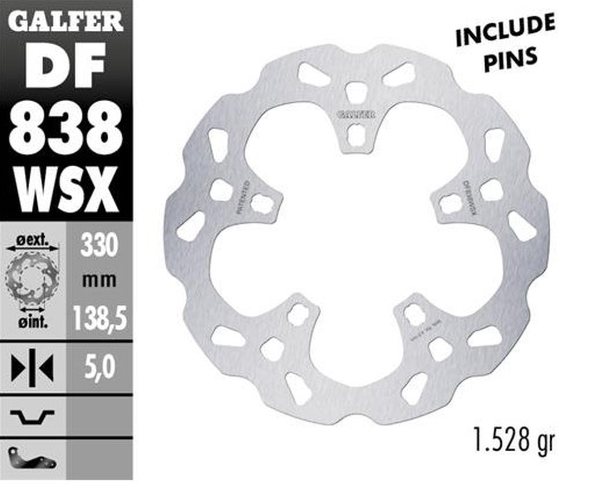 BRAKE DISC FRONT HARLEY-DAVIDSON (330X138X5)