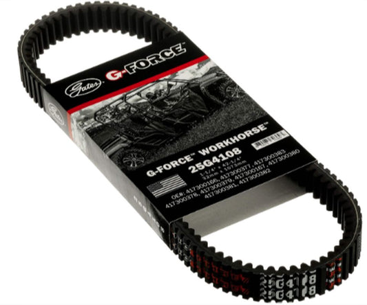 DRIVE BELT ATV G-FORCE (1073x32x14.4MM) RZR S 1000 19-20, RZR 570 17-20, GENERAL/RANGER CREW/XP 1000 16-20, POLARIS ACE 500/570 18-20 (25G4108) (REPLACES 9823-01082 AND 9827-01140)