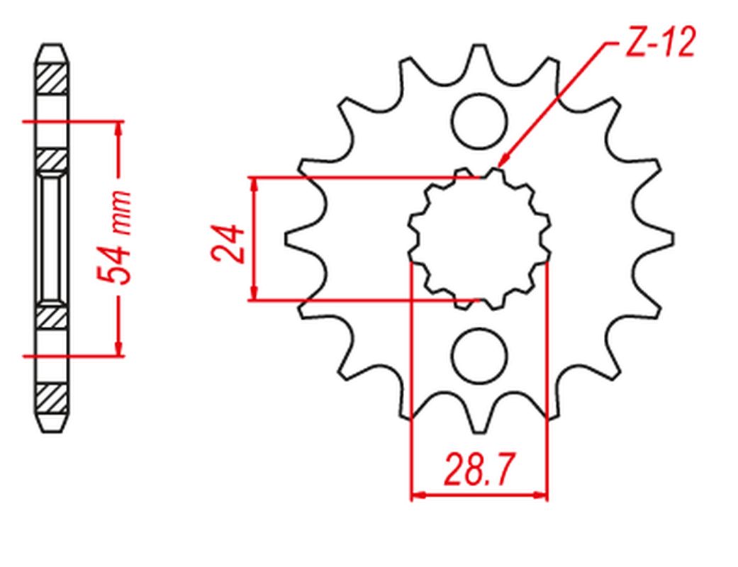 FRONT SPROCKET 526 17 (CHAIN 530) (52617JT) (JTF517.17), ZZR 1200/1400, KAWASAKI