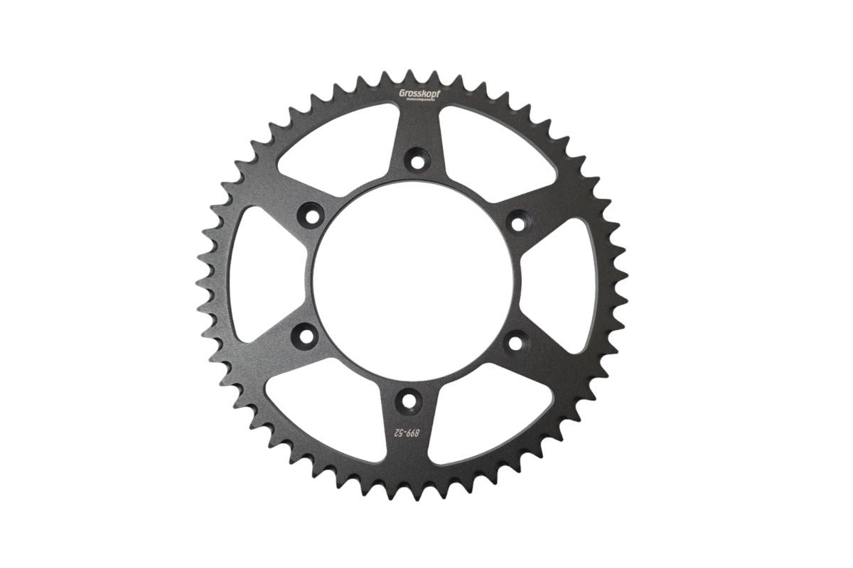 REAR SPROCKET STEEL ULTRALIGHT SELF CLEANING 899 52 HUSABERG TE/FE 11-14, GAS GAS EC 300 20-21, HUSQVARNA TC/TE/FC/TX/FC/FE 14-22, KTM SX/SXF/SX-F/EXCF/EXC-F/EXC/LC4/SC/MXC 91-22 (JTR897.52)