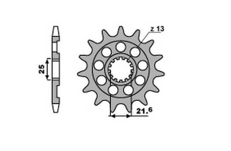 FRONT SPROCKET 2141 12 (JTF565.12) (JTF436.12), WR 450F/WRF 450 07-19 (-1), YZF/YZ 450F 07-21 (-1), KXF 450 06-22 (-1), YAMAHA/KAWASAKI