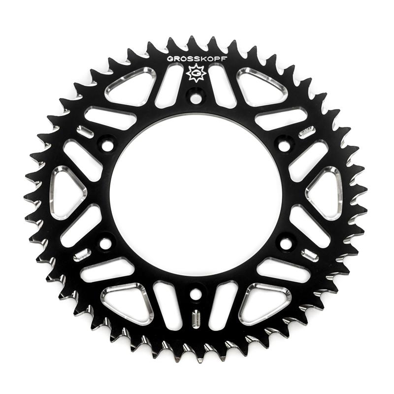 REAR SPROCKET ALUMINUM T7075 (ERGAL) 289 50 (JTR210.50) (CHAIN 520) CR/CRF 83-25, RR 13-25 BLACK COLOR, HONDA/BETA