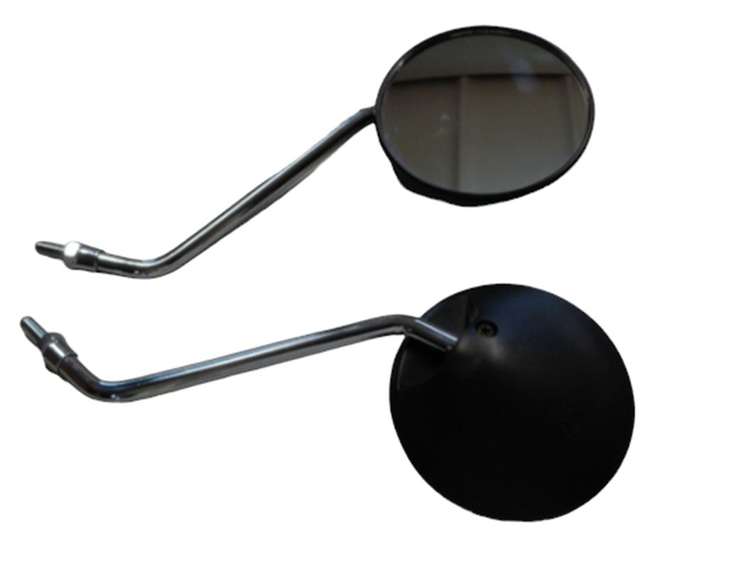 UNIVERSAL MIRROR WITHOUT HOMOLOGATION 2 PCS SET (M8/1.25) LEFT/RIGHT THREAD, BLACK COLOR (SET 2 PCS)