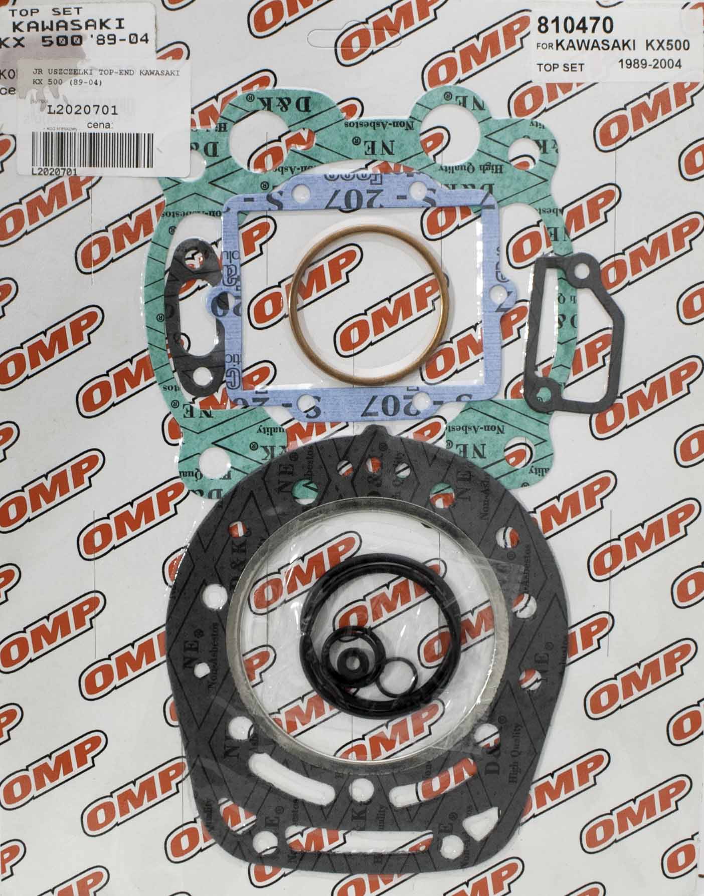 TOP-END GASKET SET KAWASAKI KX 500 89-04