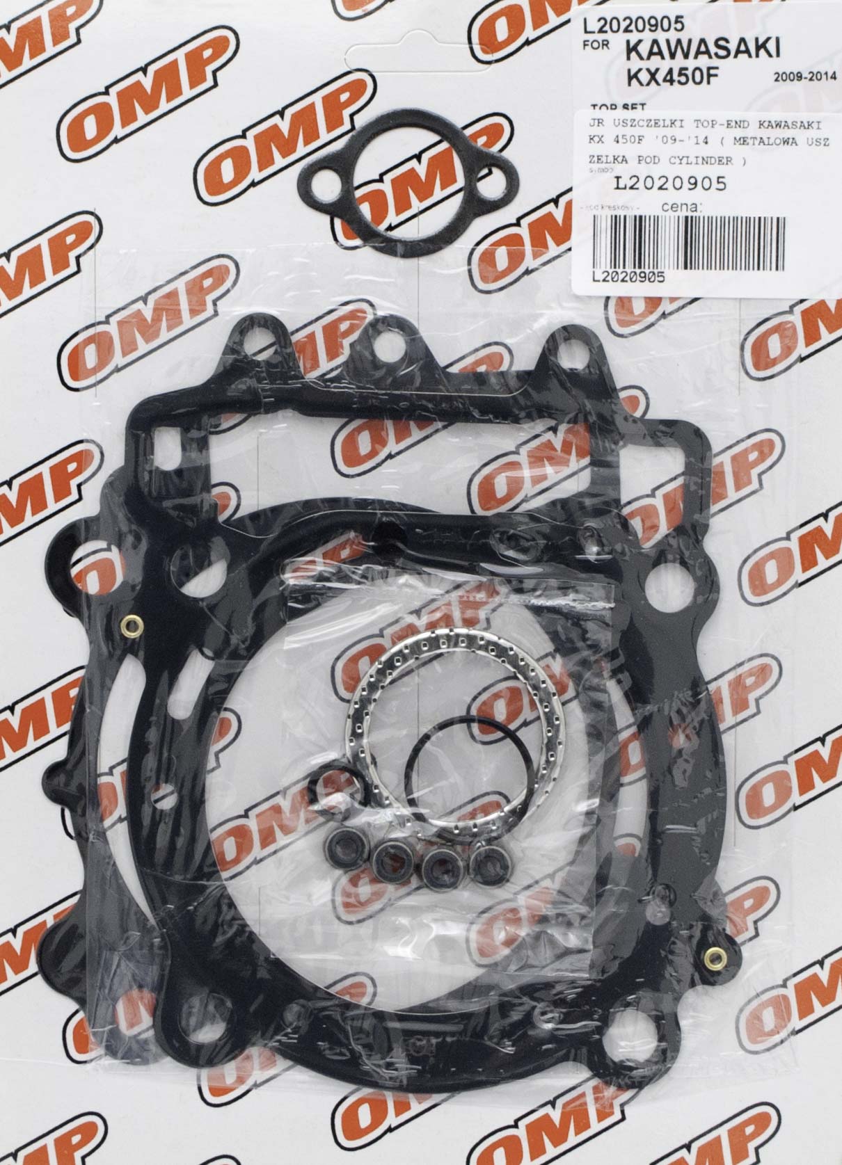 TOP-END GASKET SET KAWASAKI KXF 450 09-14 (METAL BASE GASKET)
