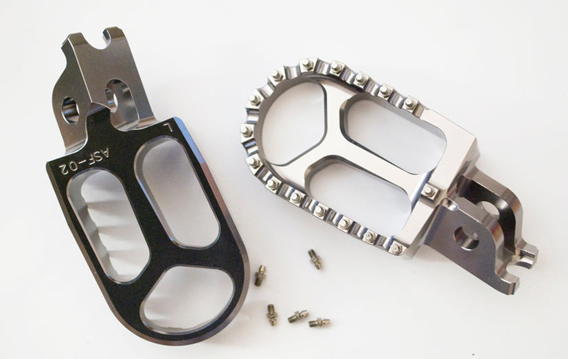 FOOT PEGS ALUMINUM KAWASAKI KXF 250/450 06-14 COLOR GREY (2PCS)