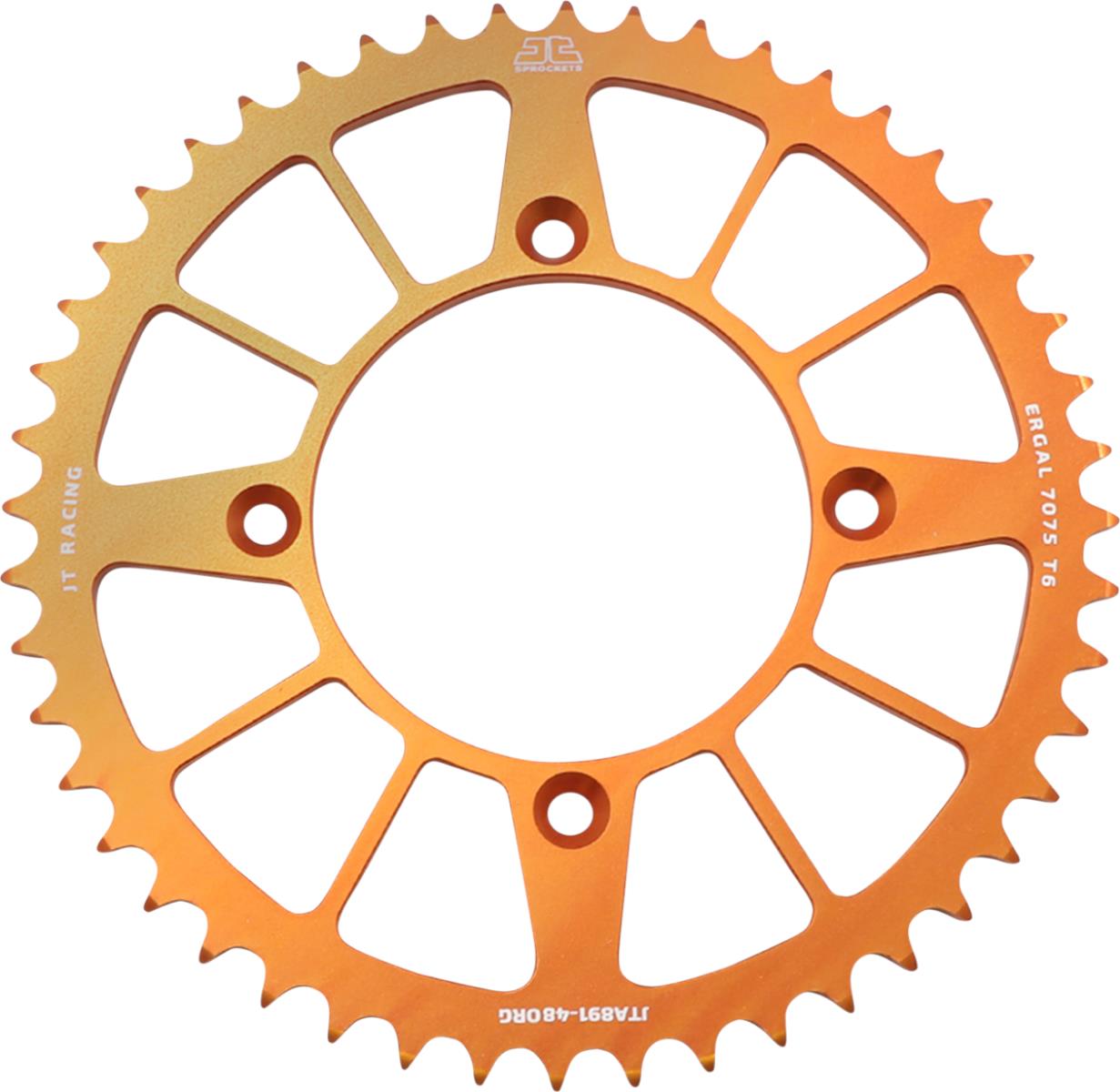 Rear Sprocket 4549 48 Aluminium RACELITE KTM FREERIDE 250 14-17 (+2), 350 12-17 (454948JTA) (Chain. 520) COLOR ORANGE