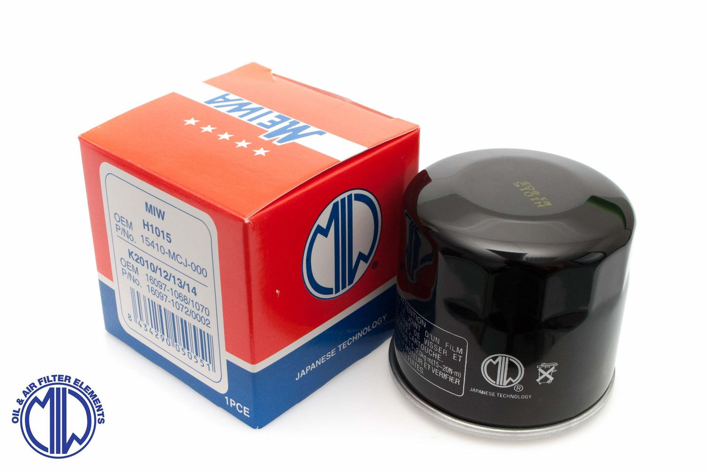 OIL FILTER HONDA/KAWASAKI/TRIUMPH/YAMAHA (HF204)