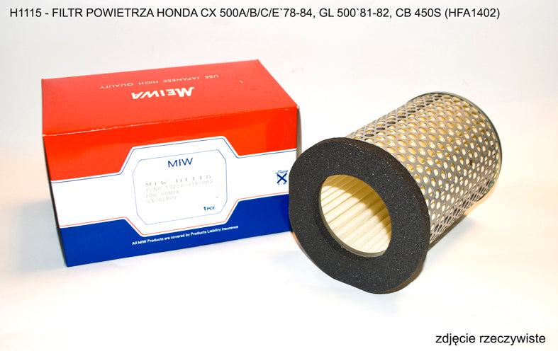 AIR FILTER GL500 81-82, HONDA CB450S, CX500 A/B/C/E 78-84 (HFA1402)