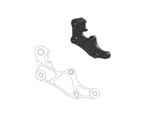ADAPTER OVERSIZE 320MM (SUPERMOTO) FOR OEM CALIPER BETA RR/X-TRAINER (SEE DETAILS)