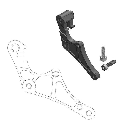 ADAPTER OVERSIZE 320MM (SUPERMOTO) FOR OEM CALIPER KTM, HUSABERG, HUSQVARNA (SEE DETAILS)
