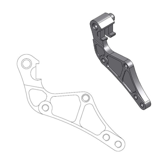 ADAPTER OVERSIZE 320MM (SUPERMOTO) FOR OEM CALIPER KTM, HUSQVARNA, HUSABERG (SEE DETAILS)