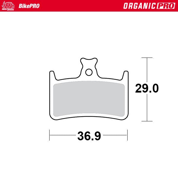 BIKE PRO BICYCLE BRAKE PADS ORGANIC PRO FITS HOPE RX4, M4, E4