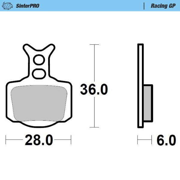 BRAKE PADS KH SINTER METALLIC RACING:12 FRONT/REAR SX-E3/5 '23-, GASGAS MC-E3/5 '24-, KTM 50SX '24-, EE3/5 '23-, TC50 HUSQVARNA '24- (SINTERPRO SERIES)